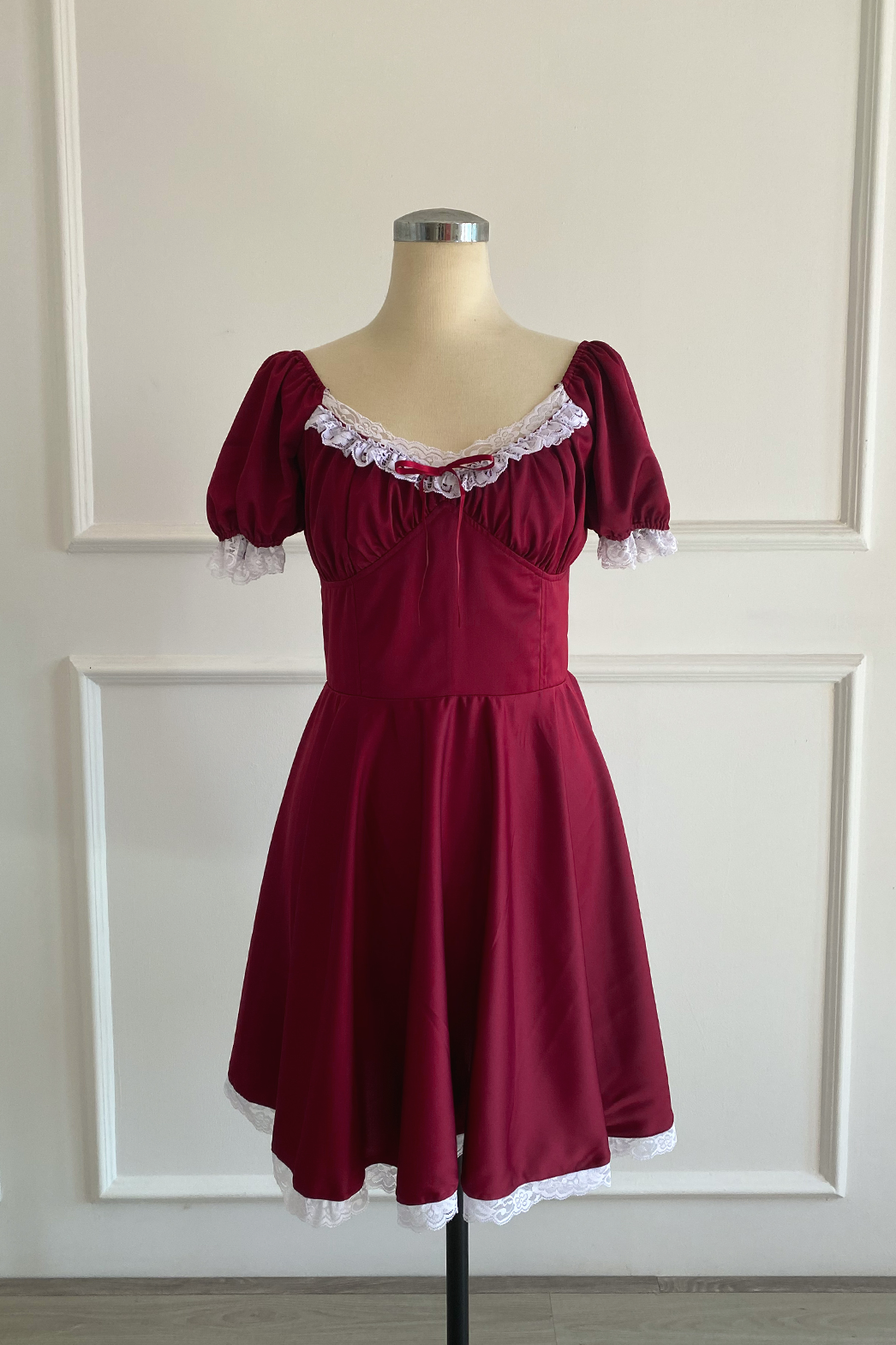 Plum red dress hotsell