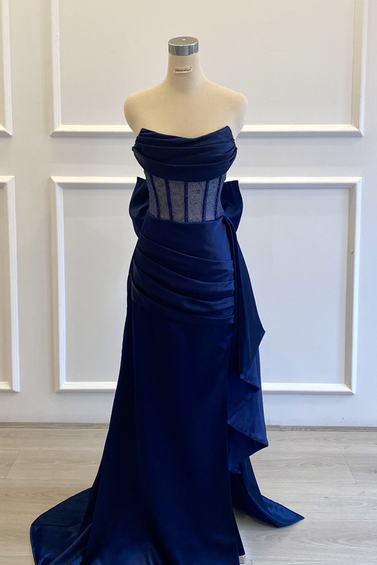 Corset Dress with Detachable Bow