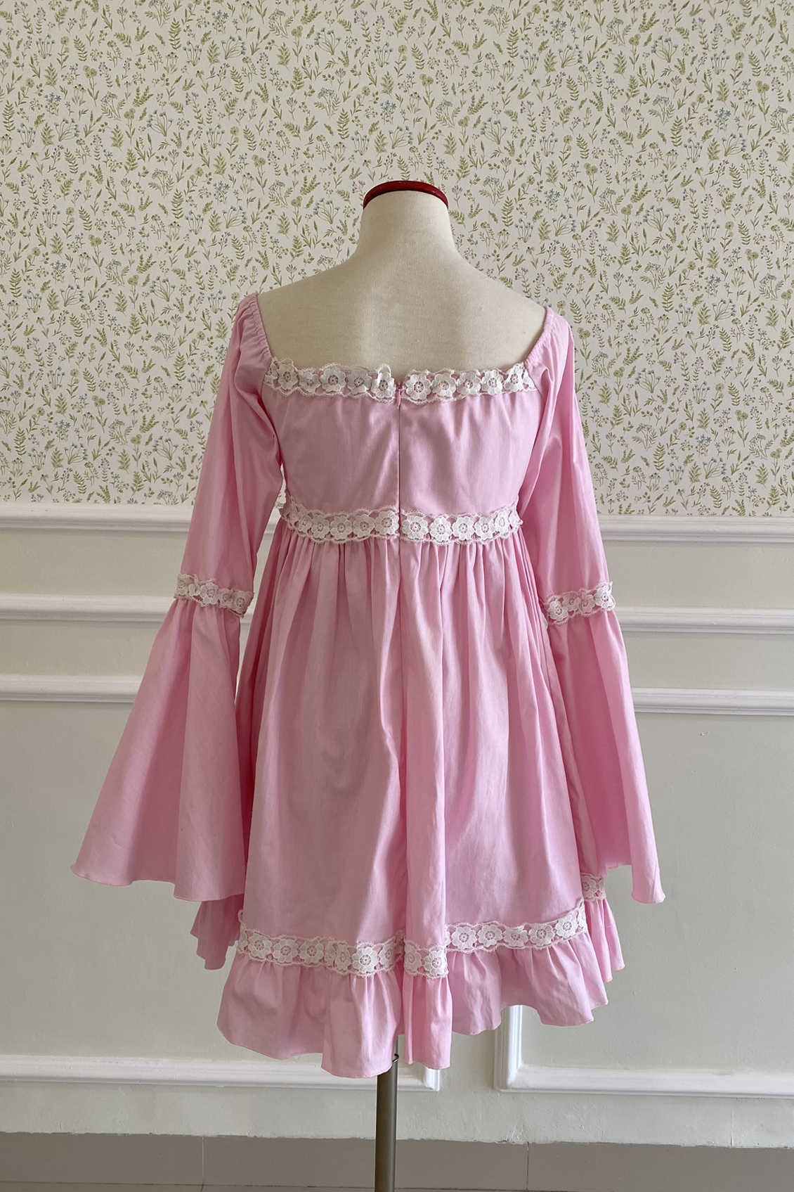 Juliet Dress in Light Pink Cotton